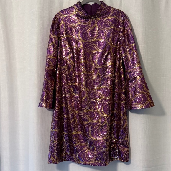 Donna Morgan retro sequin dress - Picture 1 of 5